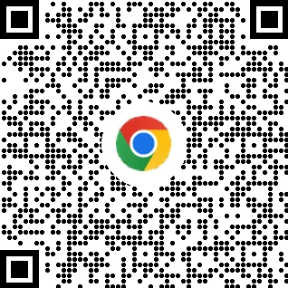 QR-koodi, jolla voi ladata Chrome-selaimen mobiililaitteelle