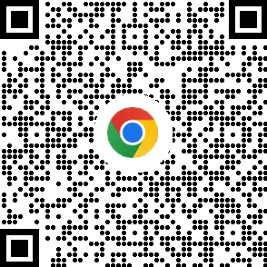QR-koodi, jolla voi ladata Chrome-selaimen mobiililaitteelle